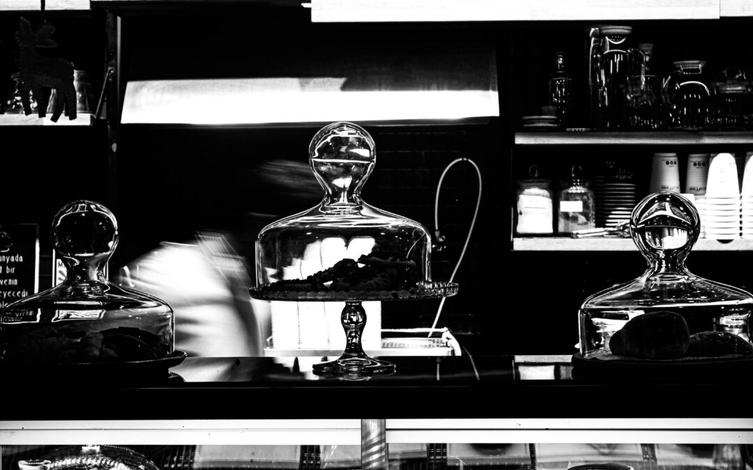 Cafe Black And White Photography